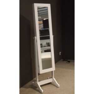 ASKO - NÁBYTEK Zrcadlo s úložným prostorem bílý lesk