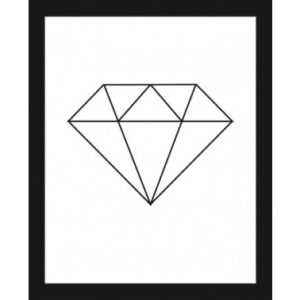 ASKO - NÁBYTEK Rámovaný obraz Diamant