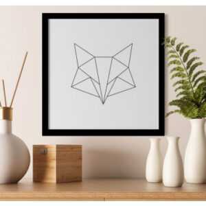 ASKO - NÁBYTEK Rámovaný obraz Geometrická liška