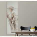ASKO - NÁBYTEK Ručně malovaný obraz Slon 40x120 cm