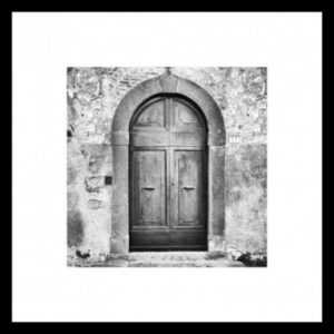 ASKO - NÁBYTEK Rámovaný obraz Klenuté dveře 50x50 cm