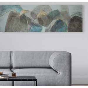 ASKO - NÁBYTEK Ručně malovaný obraz Abstrakce I 150x50 cm
