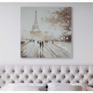 ASKO - NÁBYTEK Ručně malovaný obraz Paříž 100x100 cm