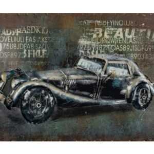 ASKO - NÁBYTEK Kovový obraz na zeď Auto veterán 60x40 cm