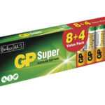 ASKO - NÁBYTEK Alkalické baterie GP Super AA (LR6) 8+4 ks