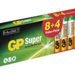 ASKO - NÁBYTEK Alkalické baterie GP Super AAA (LR03) 8+4 ks