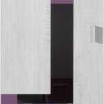 Meblar Policová skříň NEXT NX5 Meblar 45/195/40 Barva: borovice-belena-fialova