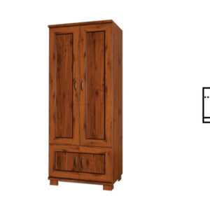 Mlot Šatní skříň TYTAN TSZ Mlot 80/197/59 Barva: dub-stary