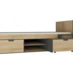 ASKO - NÁBYTEK Postel s úložnými prostory Nano