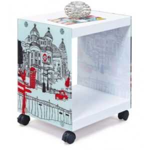 ASKO - NÁBYTEK Odkládací stolek/regálek Londoncube