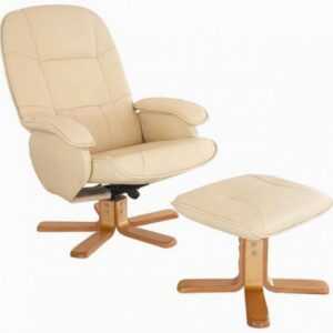 ASKO - NÁBYTEK TV křeslo s taburetem Fiorina