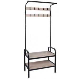 ASKO - NÁBYTEK Stojací věšák s poličkami Hanson