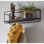 ASKO - NÁBYTEK Nástěnná police s tyčí Birmingham