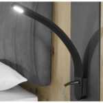 ASKO - NÁBYTEK Set 2 ks lampička k posteli s USB Silka