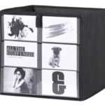 ASKO - NÁBYTEK Úložný box s kapsičkami na fotky Fotobox
