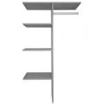 ASKO - NÁBYTEK Vnitřní policový systém do šatní skříně šedý