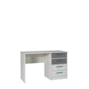 Maridex Psací stůl REST R06 Maridex 120/75/60 barevné provedení: craft bílý/šedá/tyrkys úchyty