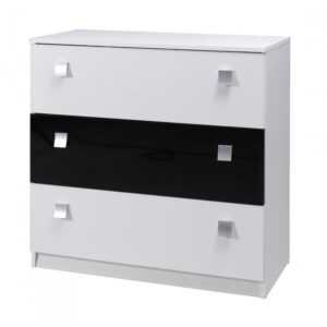 Maridex Komoda LUX STRIPES Maridex 92/88/40 Barva: bila-bily-stripes