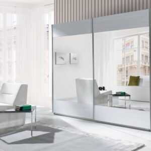 Maridex Šatní skříň LUX STRIPES Maridex 244/206/64 Barva: bila-bily-stripes