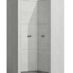 Casarredo Rohová šatní skříň INDIANAPOLIS I14 Jarstol 90x106/192/58x42 Barva: craft-bila