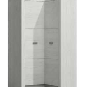 Casarredo Rohová šatní skříň INDIANAPOLIS I14 Jarstol 90x106/192/58x42 Barva: craft-bila