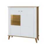 Mlot Komoda SONIA SN6 Mlot 109/130/44 Barva: dub-grandson-bily-lesk