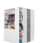 Meblar Rohová šatní skříň SIGMA SI1 Meblar 135/190/135 Barva: bily-lux-beton