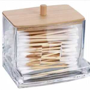 ASKO - NÁBYTEK Zásobník na vatové tyčinky Eleganza 9x9 cm