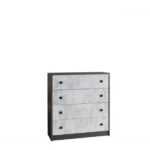 Jurek Meble Jurek Meble Komoda TOMMY 11 Jurek 90/97/37 Barva: grafit-enigma