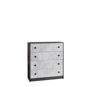 Jurek Meble Jurek Meble Komoda TOMMY 11 Jurek 90/97/37 Barva: grafit-enigma